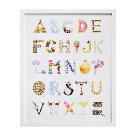 Shop Art, Home, Decor - Maisonette A For Apple, Nest Art, Zebra Cake, Alphabet Soup, Watercolor Lettering, Kid Toy Storage, Animal Alphabet, Rainbow Art, Crystal Shop