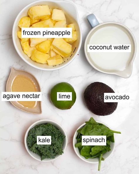 Avocolada Tropical Smoothie - The Daily Dish Tropical Breakfast Smoothie, Avocolada Smoothie Recipe, Healthy Tropical Smoothie Recipes, Smoothies With Avocado, Tropical Diet, Avocolada Smoothie, Broccoli Smoothie, Hormone Reset, Tropical Smoothie Recipes