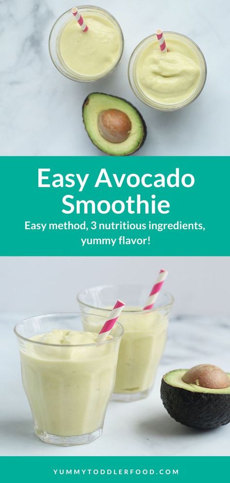 Kid Smoothies, Kid Breakfast, Mango Avocado Smoothie, Baby Smoothies, Mango Smoothie Recipe, Avocado Smoothie Recipe, Weight Routine, Toddler Smoothies, Dude Food