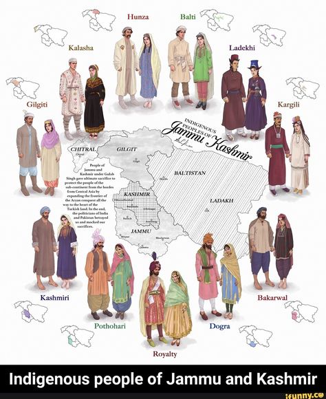 Royalty Indigenous people of Jammu and Kashmir - Indigenous people of Jammu and Kashmir - iFunny :) Kashmir People, Kashmir Winter, Kashmir Map, India Pic, Kashmir Tourism, Ias Study Material, Indian Culture And Tradition, Caged Bird, Indian History Facts