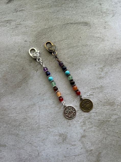 Chakra Keychain, Yellow Tigers Eye, Gemstone Keychain, Purse Charms Diy, Mirror Car Accessories, Red Aventurine, Chakra Beads, Beaded Keychain, Keychain Personalized