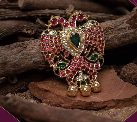 Gandaberunda Jewellery, Gandaberunda Pendant, Ganjam Jewellery, Manga Malai, Traditional Pendants, Temple Jewellery Earrings, Swan Necklace, Gold Temple Jewellery, Diamond Jewelry Earrings