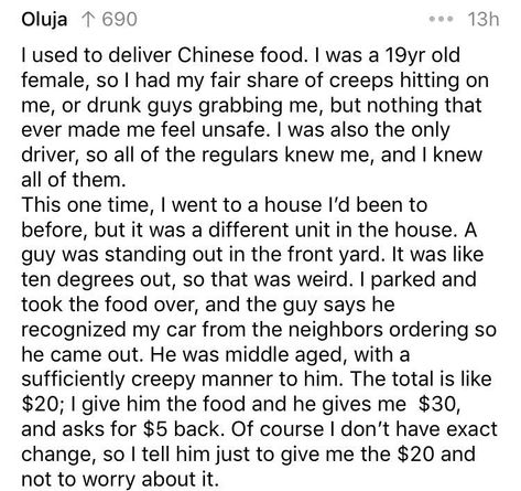 Man, delivery drivers have a tough job! #Reddit #Story #DeliveryDriver Funny Reddit Stories, Reddit Stories Funny, Funny Reddit Posts, Reddit Stories Spicy, Scary True Stories, Funny Reddit, London Painting, Reddit Funny, Scary Stuff