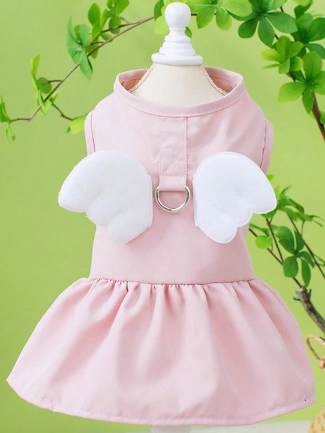 Angel Wing Dress, Summer Puppy, Angel Wings Design, Wings Dress, Outfit Essentials, Pet Dress, Camping Outfits, Puppy Clothes, Pet Puppy