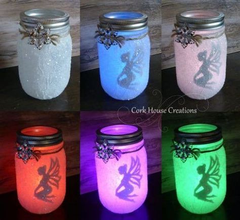 Fairy Jar Lanterns Are Super Easy To Make | TheWHOot | Bloglovin’ Fairy Jar Lanterns, Shadow Fairy, Fairy Jars Diy, Fairy Mason Jars, Dream Jar, Fairy Lights In A Jar, Fairy Lantern, Jar Projects, Jars Diy