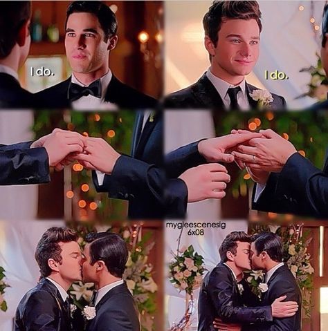 Glee Wedding, Kurt And Blaine, Sebastian Glee, Glee Klaine, Birthday Smiley, Rachel And Finn, Blaine Anderson, Blaine And Kurt, Glee Quotes