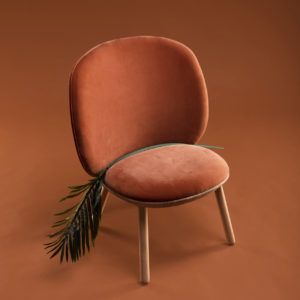 EMKO-Naive-Low-Chair-7 - Design Milk Terracotta Chair, Terracotta Pink, Color Terracota, Fireside Chairs, Low Chair, Reading Chair, Velvet Chair, Velvet Armchair, Flat Pack