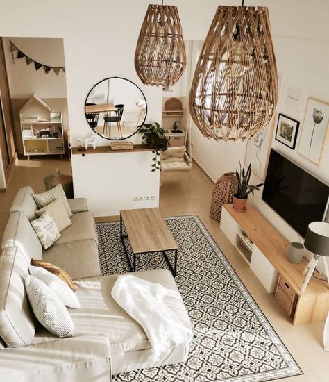 Stile Boho Chic, Boho Chic Living Room, Loft Interior, Aesthetic Living Room, Hygge Home, Neutral Living Room, Chic Living Room, Beautiful Living Rooms, Boho Interior