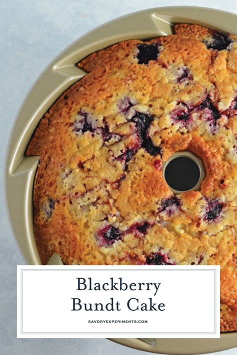 Blackberry Bundt Cake Recipe, Recipes Using Fresh Blackberries, Raspberry Bundt Cake Recipes, Fresh Blackberry Recipes, Blackberry Bundt Cake, Blackberry Recipes Easy, Blackberry Glaze, Heavenly Dessert Recipe, Blackberry Bread