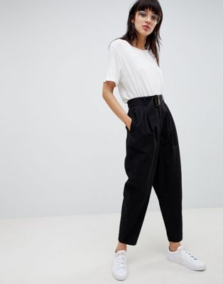 Peg Leg Trousers, Office Jobs, Peg Pants, Chic Fall Fashion, Peg Trousers, Paperbag Pants, Black Wide Leg Pants, T Dress, Stylish Pants