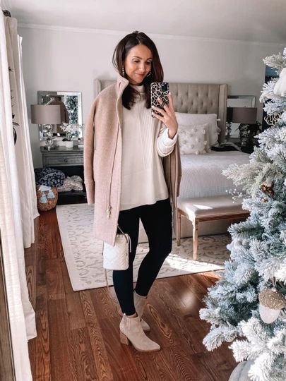 Jcrew Cocoon Coat Outfit, Cocoon Coat Outfit, J Crew Cocoon Coat, Sweater And Leggings, The Perfect Boyfriend, Classy People, Coat Outfit, Cocoon Coat, Perfect Boyfriend