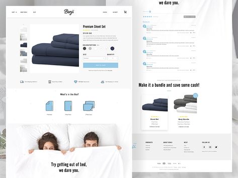 Shopify Product Page Shopify Product Page, Shopify Product Page Design, Product Page Design, Getting Out Of Bed, Screen Design, Page Template, Product Page, Page Design, Sheet Sets