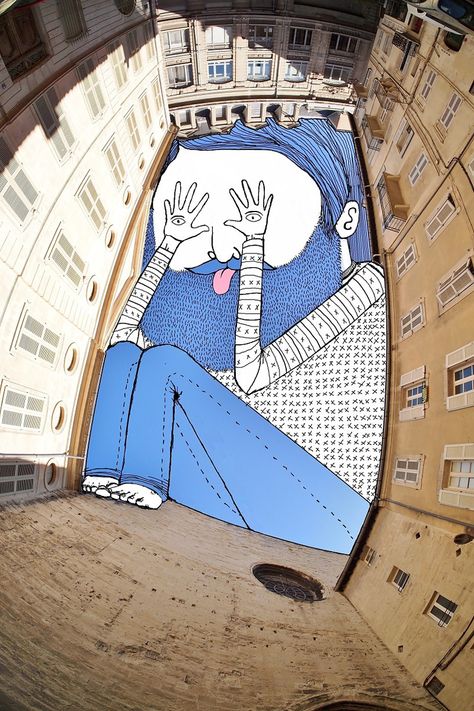 Photo Ciel, Foto Cartoon, Urbane Kunst, Creative Landscape, Art Fantaisiste, City Drawing, Murals Street Art, 캐릭터 드로잉, Photography Illustration