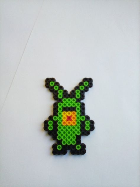 " I want the crabby patty secret formula"!!!! Plankton Perler Beads, Crabby Patty, Pyssla Ideas, Melted Bead Crafts, Melty Bead Designs, Hama Art, Easy Perler Bead Patterns, Pixel Beads, Easy Perler Beads Ideas