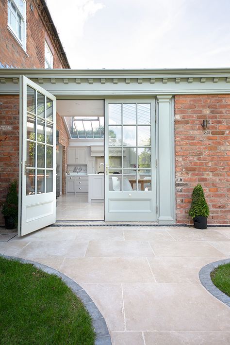 Quorn Stone, Kitchen Orangery, Limestone Patio, Terrace Interior, Limestone Floor, Orangery Extension, Limestone Tiles, Limestone Pavers, Limestone Paving