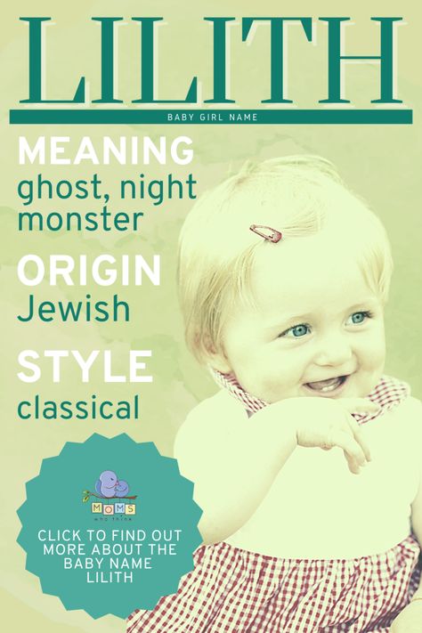 Lilith has a dainty and delicate feel, but a very dark meaning. The name was first used for a demon in Jewish mythology. Though around since ancient times, Lilith only became a top 1,000 name in the year 2010 and a top 400 name in 2020 in America. #girlname #babyname Lilith Meaning, Jewish Mythology, Meaning Name, Dark Meaning, Baby Name Meaning, Baby Names And Meanings, Unique Baby Names, Middle Name, Name Meaning