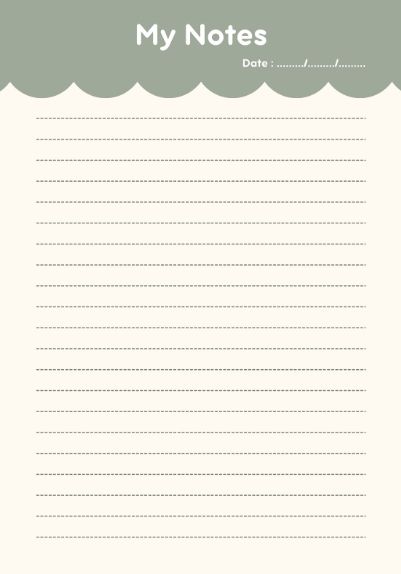 Journal Templates Layout Aesthetic, Aesthetic Note Template, Lined Paper Aesthetic, Minimal Notes, Bullet Journal On Ipad, Notes Background, Notebook Paper Template, Free Paper Printables, Notes Templates