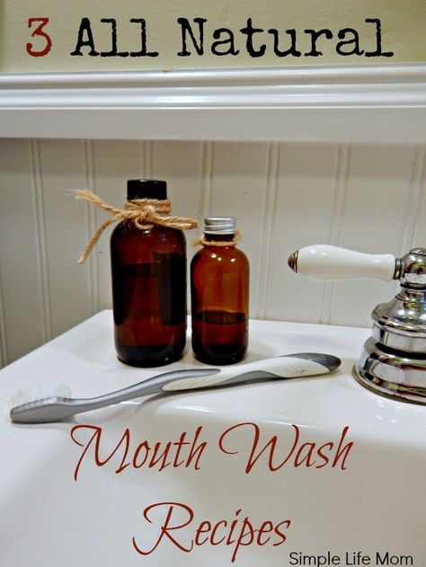 3 Natural Mouth Wash Recipes for great breath and oral health from Simple Life Mom What Is Oil Pulling, Autogenic Training, Homemade Mouthwash, Mouth Wash, Natural Mouthwash, Mouth Rinse, Oil Pulling, Oral Care Routine, Healthy Oils