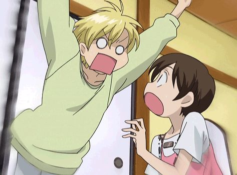 Haruhi Gif Ohshc, Tamaki Suoh X Haruhi, Ouran High School Host Club Gif, Tamaki Suoh Gif, Ouran Tamaki, Haruhi X Tamaki, Haruhi And Tamaki, Tamaki And Haruhi, Tamaki Suoh