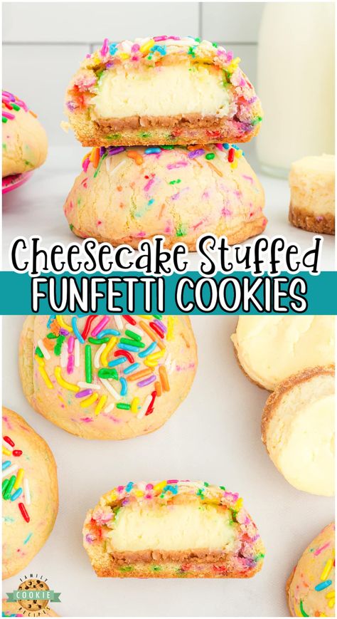 Cheesecake Cookie Dough, Homemade Cookie Dough, Cookie Dough Cheesecake, Funfetti Cookies, Frozen Cheesecake, Cookie Business, Big Cookie, Cookie Spread, Vegetarian Cake