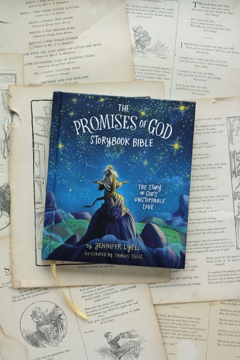 The Promises of God Storybook Bible | Jennifer Lyell | Little Book, Big Story Bible Story Book, Christian Childrens Books, The Promises Of God, Promises Of God, Bible 2, Bible Stories For Kids, Childrens Bible, Whisks, Bible Story