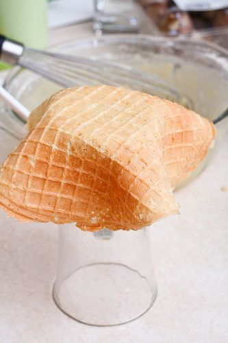 What better way to improve ice cream than to serve it in a homemade, edible receptacle?  Since ice cream is Hubs' favorite late night snack... Waffles Homemade, Homemade Waffle, Waffle Cone Recipe, Waffle Cone Maker, Waffle Iron Recipes, Waffle Bowl, Waffle Maker Recipes, Ice Cream Maker Recipes, Homemade Waffles