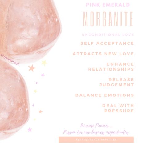 Pink Morganite Crystal Meaning, Morganite Crystal Meaning, Morganite Meaning, Crystals For Travel, Crystal Knowledge, Family Pet Photography, Crystal Cards, Morganite Crystal, Stone Quotes