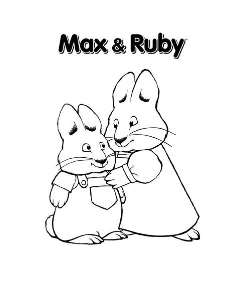 Max & Ruby coloring page Nick Jr Coloring Pages, Disney Coloring Pages Printables, Free Disney Coloring Pages, Max And Ruby, Happy Monster, Coloring Pages For Grown Ups, Baby Coloring Pages, Scripture Coloring, Christmas Tree Coloring Page