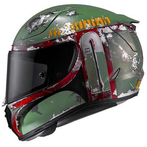 Boba Fett Motorcycle Helmet Custom Dirt Bike, Hjc Helmets, Boba Fett Helmet, Dirt Bike Helmets, Мотоциклы Harley Davidson, Motorcycle Riding Gear, Star Wars Helmet, Cool Motorcycle Helmets, Custom Motorcycle Helmets