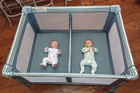 Newborn Twins Sleeping Arrangements - Lucie's List Twin Bassinet, Twin Cots, Twin Cribs, Sleeping Twins, Japanese Bed, Best Crib, Pack N Play, Newborn Twins, Play Yard