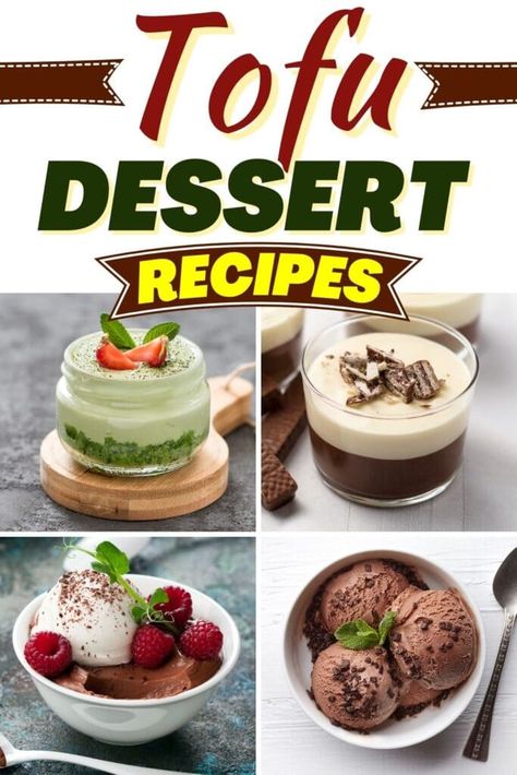 Tofu Dessert Recipes, Vegan Creme Brulee, Tofu Cheesecake, Tofu Dessert, Vegan Key Lime Pie, Vegan Key Lime, Tofu Pudding, Banana Cream Pudding, Homemade Tofu