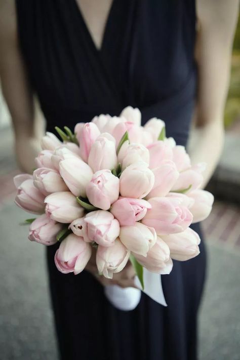 Tulip Bridesmaid Bouquet, July Wedding Flowers, Tulips Wedding, Bridal Flower Arrangements, Wedding Flowers Tulips, Tulip Wedding, Tulip Bouquet, Bouquet Bridal, July Wedding