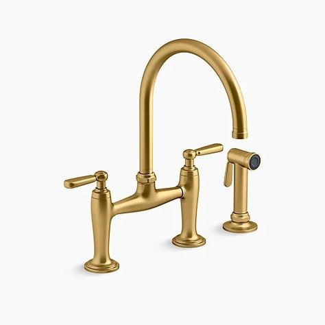 KOHLER x Studio McGee | Edalyn™ by Studio McGee Kitchen Faucet Collection Mcgee Bathroom, Studio Mcgee Bathroom, Mcgee Kitchen, Kohler Kitchen Faucet, Studio Mcgee Kitchen, Kohler Kitchen Sink, Bridge Kitchen Faucet, Shea Mcgee, Modern Kitchen Sinks