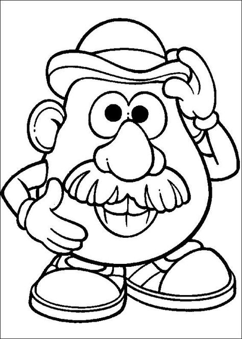 potato head Toy Story Potato, Toy Story Coloring Pages, Dibujos Toy Story, Cartoon Coloring, Mr Potato, Toy Story Characters, Mr Potato Head, Potato Heads, Potato Head