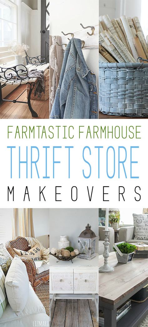 Farmtastic Farmhouse Thrift Store Makeovers - The Cottage Market Farmhouse Thrift Store Makeovers, Thrift Store Makeover, Design Café, House Design Ideas, Cottage Market, Shabby Chic Vintage, The Cottage, Farmhouse Chic, Farmhouse Design