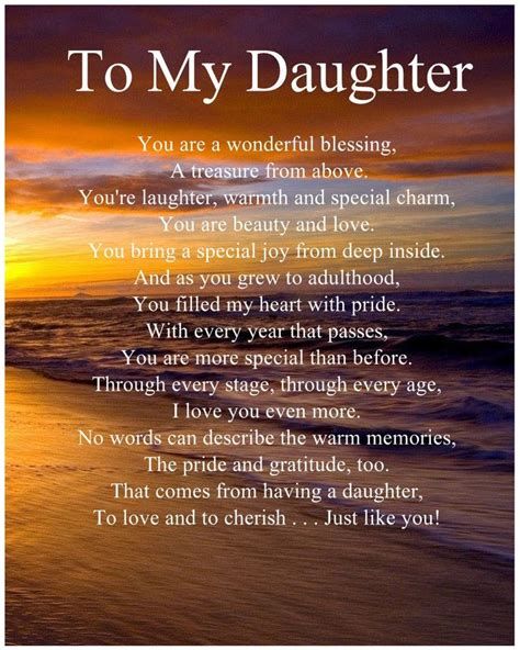 Happy birthday daughter Poems Birthday Poems For Daughter, Poem To My Daughter, Happy Birthday Quotes For Daughter, Birthday Message For Daughter, Love My Daughter Quotes, Happy Birthday Cousin, Niece Quotes, Wishes For Daughter, Sister Poems