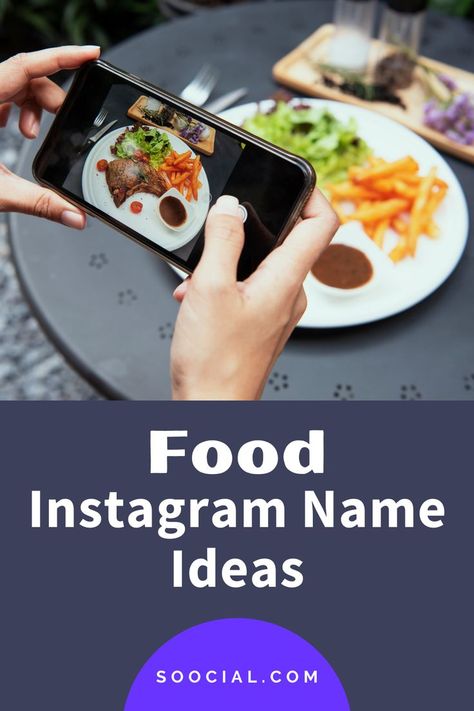 Instagram Name Ideas, Instagram Names, Food Instagram, Ig Account, Creative Names, Catering Business, Get More Followers, Name Ideas, More Followers