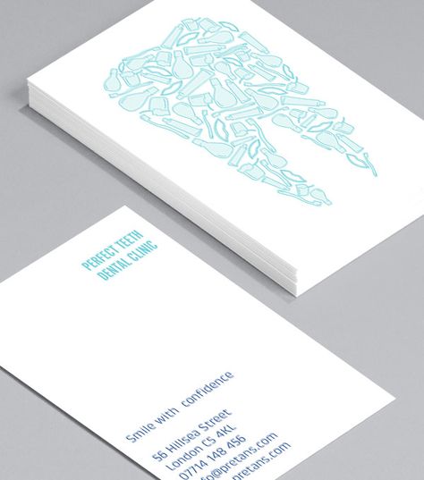 Browse Business Card Design Templates Dentistry Visit Card, Dental Business Cards Design, Dental Card Design, Business Card Design Creative Ideas, Dentist Business Card, Dental Branding, Business Card Design Templates, Dental Business Cards, Innovative Business Cards