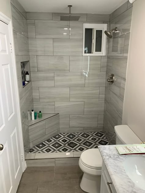 Simple Restroom Remodel, Cheapest Bathroom Remodel, Small Modern Restroom, Small Bathroom Remodel With Shower Only No Tub, Modern Full Bathroom Design, Small Fancy Bathroom, Walk In Shower Ideas On A Budget, Bathroom Remodel Ideas 2023, Bathroom Remodel For Small Bathroom