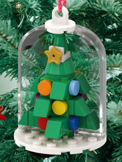 Christmas Tree Ornament from BrickLink Studio [BrickLink] Lego Xmas Ornaments, Holiday Lego Ideas, Diy Lego Ornaments, Lego Christmas Decorations, Lego Ornaments Diy, Christmas Lego Ideas, Lego Christmas Ideas, Lego Christmas Ornaments, Lego Ornaments