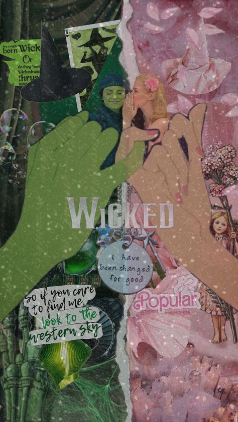 Wicked Movie Wallpaper Iphone, Wicked Wallpaper Iphone Aesthetic, Wicked Iphone Aesthetic, Elphaba Movie, Wicked Aesthetic Musical, Wicked Musical Wallpaper, Wicked Phone Wallpaper, Wicked Movie Wallpaper, Wicked Moodboard