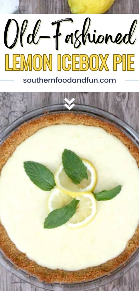 Eagle Brand Lemon Pie, Myer Lemon Recipes, Lemon Pie Recipe Condensed Milk, Easy Lemon Icebox Pie, Fresh Lemon Recipes, Easy Lemon Pie, No Bake Lemon Pie, Lemon Icebox Pie, Lemon Pie Recipe