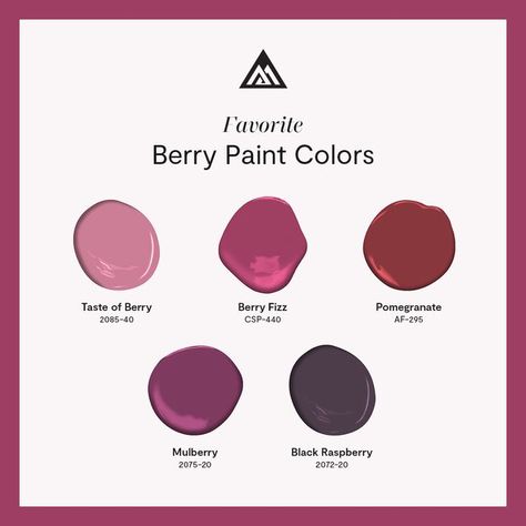 Berry Wine Color Palette, Benjamin Moore Mulberry, Raspberry Painted Walls, Raspberry Wall Color, Mulberry Paint Color, Raspberry Paint Color, Berry Color Aesthetic, Berry Paint Color, Mulberry Color Palette