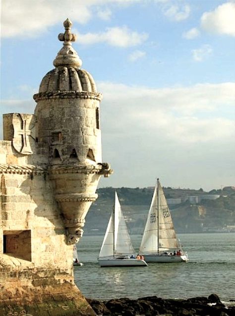 Tower of Belem, Portugal Portugal Vacation, Magic Places, Cottage Coastal, Old Castle, Voyage Europe, Belem, Spain And Portugal, Old Building, Future Travel