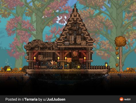 Terraria Cottage House, Terraria Living Wood House, Terraria Gothic House, Cute Terraria Characters, Terraria Medieval House, Terraria Witch House, Terraria Pirate House, Terraria Merchant House, Terraria Lighthouse