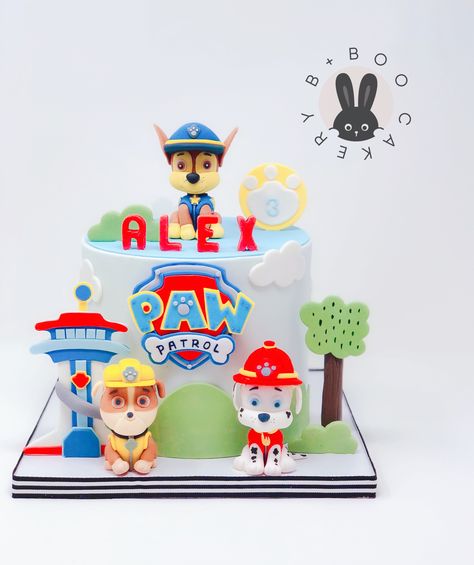 Paw Patrol Birthday Cake, Chase Paw Patrol, Paw Patrol Cake, Paw Patrol Birthday Party, Paw Patrol Birthday, Dog Party, Paw Patrol, Cakes And More, 4th Birthday