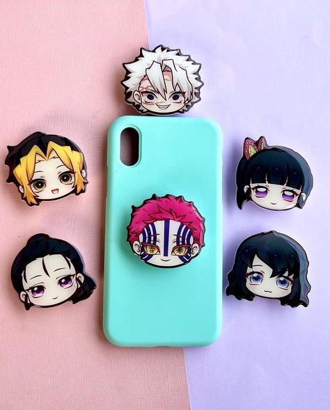 THE THREADIO| Anime Merch Shop on Instagram: “⏰New phone grips&Baby Boar shaker Drop Friday 07/01 5PM CT. Swipe➡️to see more phone grips pics since I can’t fit them all in one picture…” Cute Anime Merch, Anime Phone, One Picture, Anime Merch, Anime Crafts, Phone Grips, Cutie Pie, New Phones, Me Me Me Anime