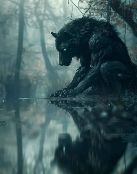 Lup Singuratic, Most Dangerous Animals, Werewolf Stories, Werewolf Aesthetic, Shadow Wolf, Wolf Artwork, Fantasy Wolf, Wolf Spirit Animal, Werewolf Art