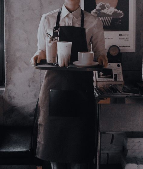 Restaurant Waitress Aesthetic, Cook Aesthetic, Wolf Shifter, Princess Charm School, Android Wallpaper Dark, Cozy Coffee Shop, Coffee Shop Aesthetic, Summer Jobs, Cute Cafe