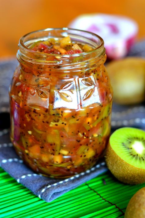 Kiwi Chilli Chutney – for my senses. Kiwi Jam, Happy Hour Beer, Chilli Chutney, My Senses, Kiwi Bird, Lemon Salt, Sweet Chilli Sauce, Pepper Jelly, Food Baby